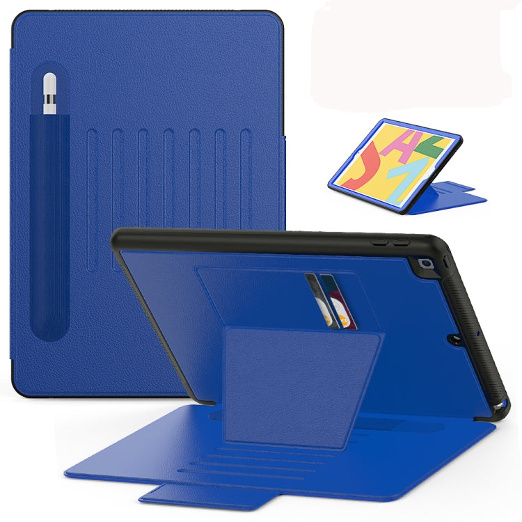 For iPad Mini 5 PC Protective Leather Case with Card Slots & Pen Slot