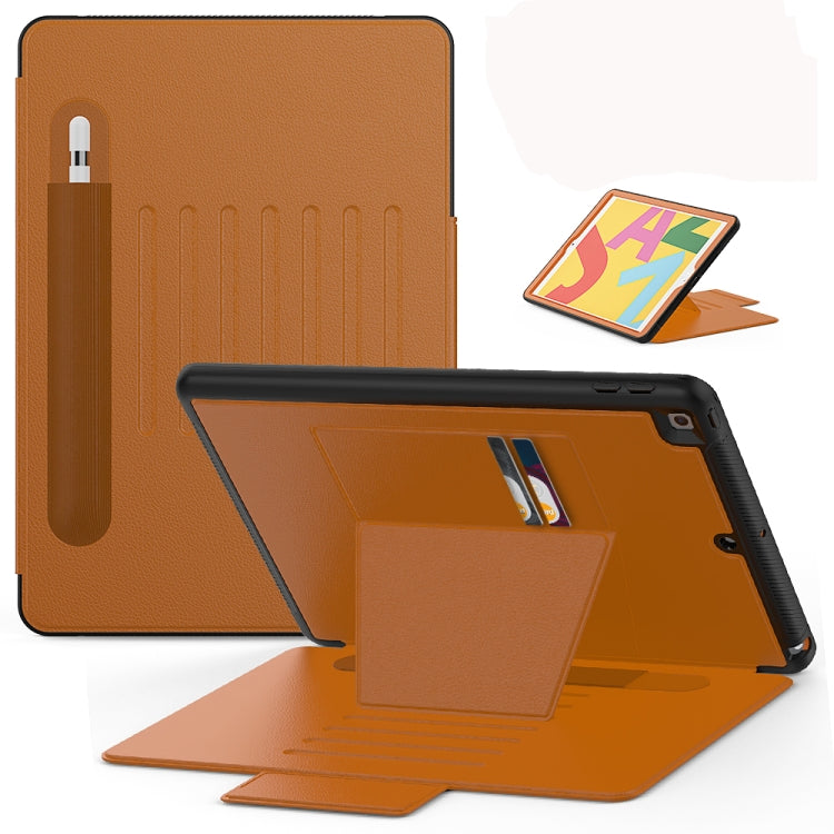 For iPad Mini 5 PC Protective Leather Case with Card Slots & Pen Slot