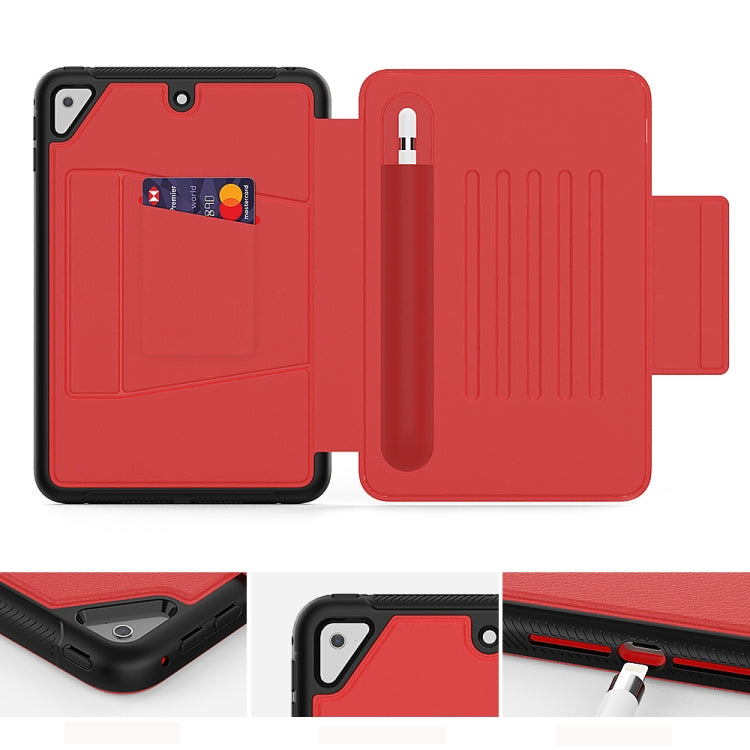 For iPad Mini 5 PC Protective Leather Case with Card Slots & Pen Slot