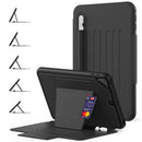 For iPad 9.7 5th 6th Air 2 PC Protective Leather Case with Card Slots & Pen Slot