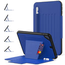 For iPad 9.7 5th 6th Air 2 PC Protective Leather Case with Card Slots & Pen Slot