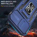 For iPhone 12 Pro Armor PC + TPU Camera Shield Phone Case
