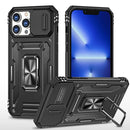 For iPhone 12 Pro Armor PC + TPU Camera Shield Phone Case