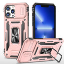 For iPhone 12 Pro Armor PC + TPU Camera Shield Phone Case