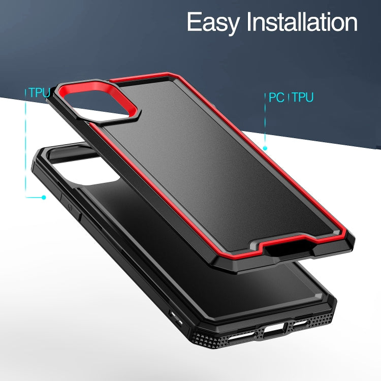 For iPhone 13 Pro Max Armour Two-colour TPU + PC Phone Case