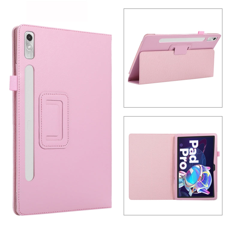 For Lenovo Tab P11 Pro Gen 2 Texture Leather Tablet Case with Holder