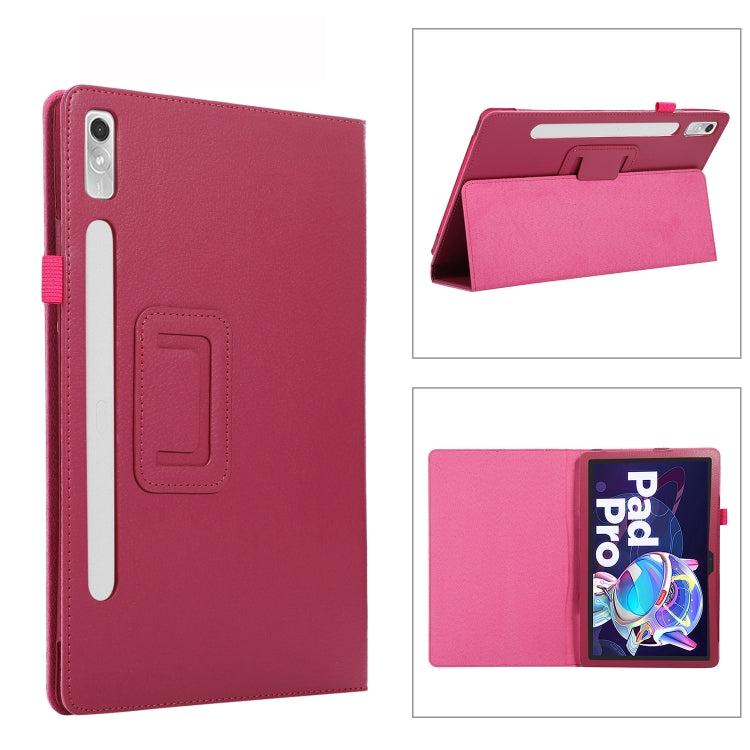 For Lenovo Tab P11 Pro Gen 2 Texture Leather Tablet Case with Holder