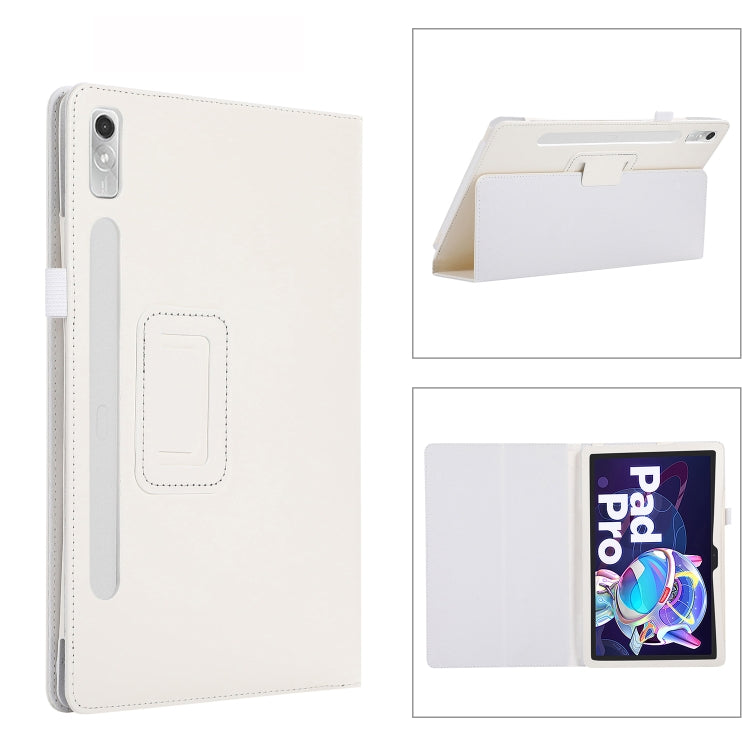 For Lenovo Tab P11 Pro Gen 2 Texture Leather Tablet Case with Holder