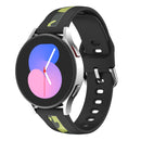 For Samsung Galaxy Watch 7/6/5/4 Vertical Grain Printing Silicone Watch Band