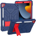 For iPad 10.2 9th 8th 7th Gen Silicone+PC Shockproof Tablet Case with stand