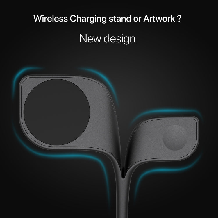 15W 5 in 1 Magnetic Wireless Charger with Stand Function