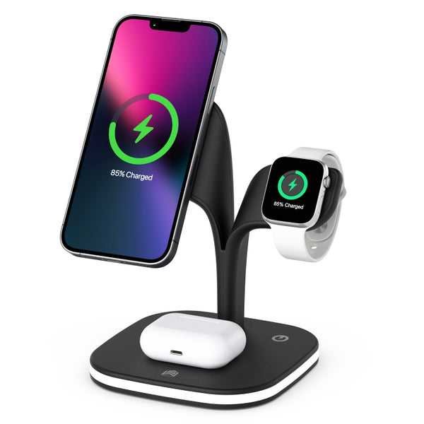 15W 5 in 1 Magnetic Wireless Charger with Stand Function