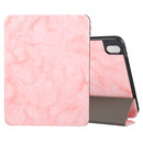 For iPad 11th Gen 2025 (A16)  Marble Texture Protective Tablet Case with Pen Slot