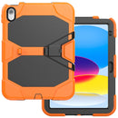 Rugged Silicone Hard PC Tablet Case with Holder, For iPad 10th Gen 10.9 2022