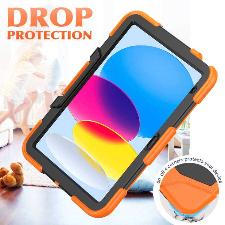 Rugged Silicone Hard PC Tablet Case with Holder For iPad 11th Gen 2025 (A16)