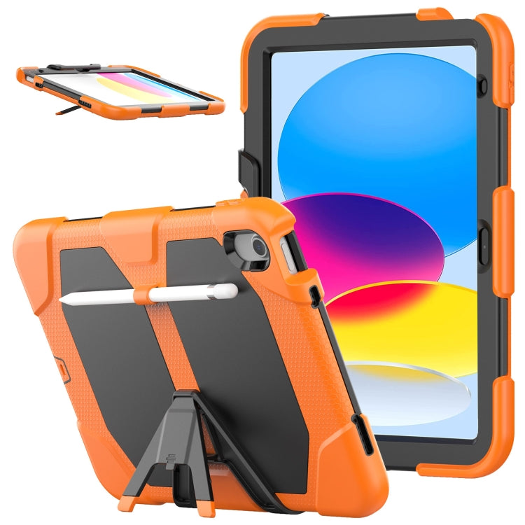 Rugged Silicone Hard PC Tablet Case with Holder For iPad 11th Gen 2025 (A16)