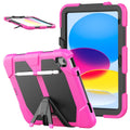 Rugged Silicone Hard PC Tablet Case with Holder For iPad 11th Gen 2025 (A16)
