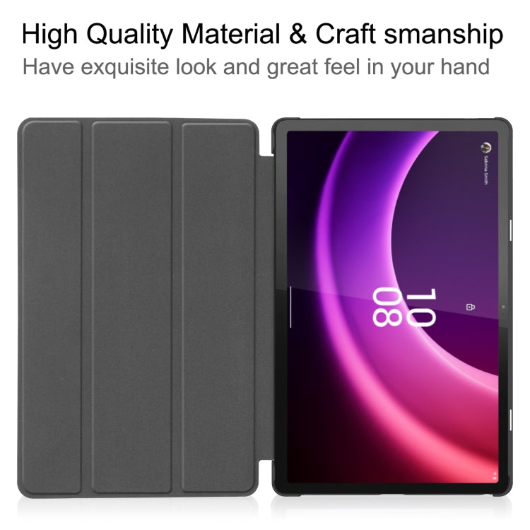 For Lenovo Tab P11 Gen 2 3-Fold Holder Leather Smart Tablet Case