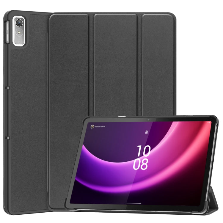 For Lenovo Tab P11 Gen 2 3-Fold Holder Leather Smart Tablet Case