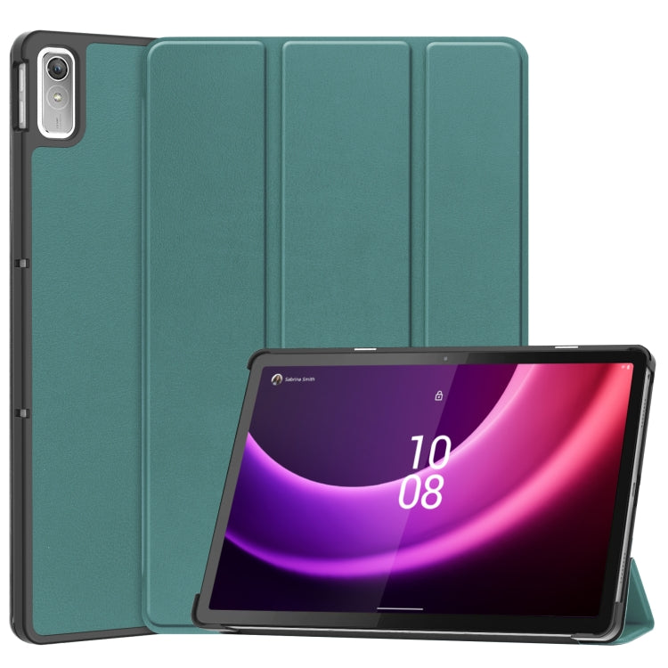 For Lenovo Tab P11 Gen 2 3-Fold Holder Leather Smart Tablet Case