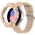 For Samsung Galaxy Watch 4 40mm Armor Silicone Watch Band + Protective Case