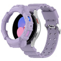 For Samsung Galaxy Watch 4 40mm Armor Silicone Watch Band + Protective Case