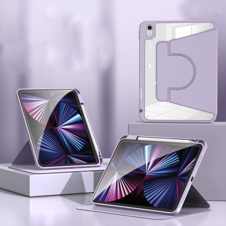 2 in 1 Acrylic Split Rotating Leather Tablet Case, For iPad 11th Gen 2025 A16
