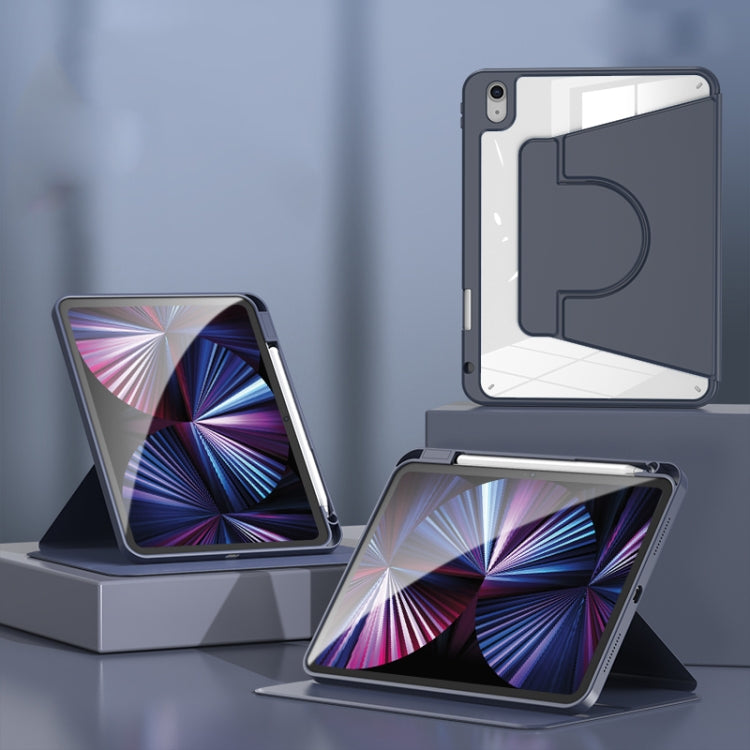 2 in 1 Acrylic Split Rotating Leather Tablet Case, For iPad 11th Gen 2025 A16