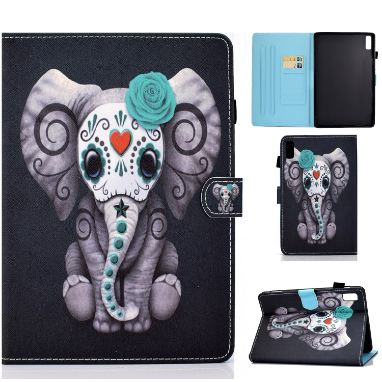 For Lenovo Tab M9 Printed Tablet Cover Leather Case