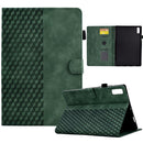 For Lenovo Tab P11 Pro Gen 2 Rhombus Embossed Leather Tablet Case