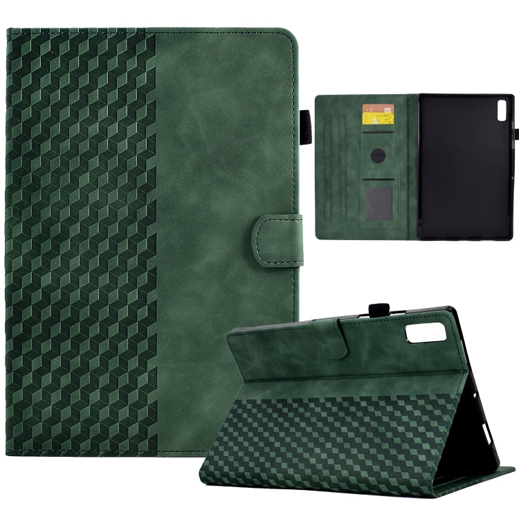 For Lenovo Tab M9 Rhombus Embossed Leather Tablet Case