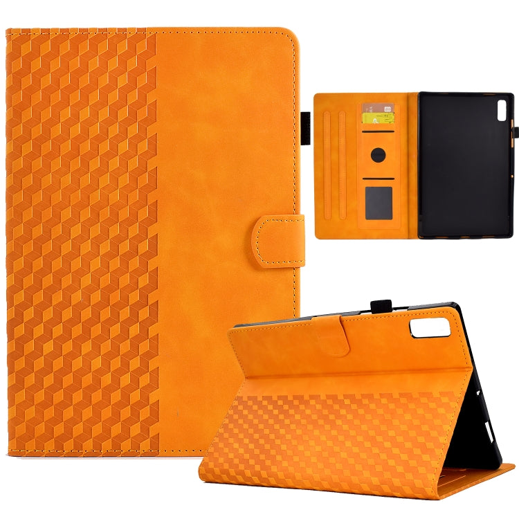 For Lenovo Tab M9 Rhombus Embossed Leather Tablet Case