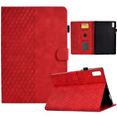 For Lenovo Tab P11 Pro Gen 2 Rhombus Embossed Leather Tablet Case