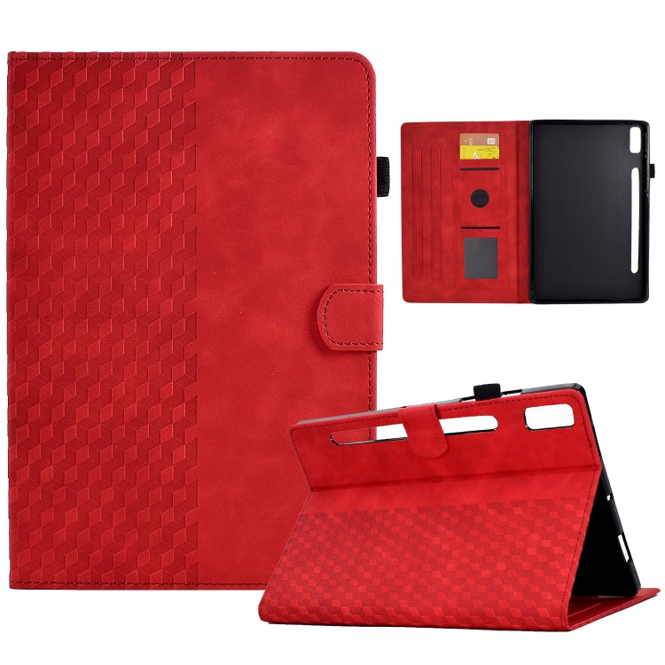 For Lenovo Tab M9 Rhombus Embossed Leather Tablet Case