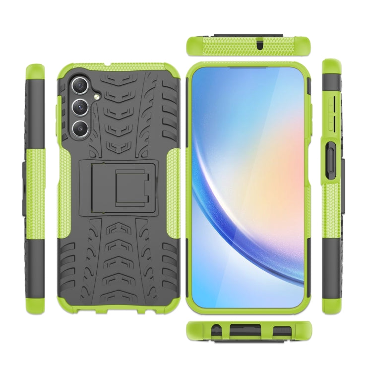 For Lenovo Tab M9 Tire Texture TPU + PC Phone Case with Holder