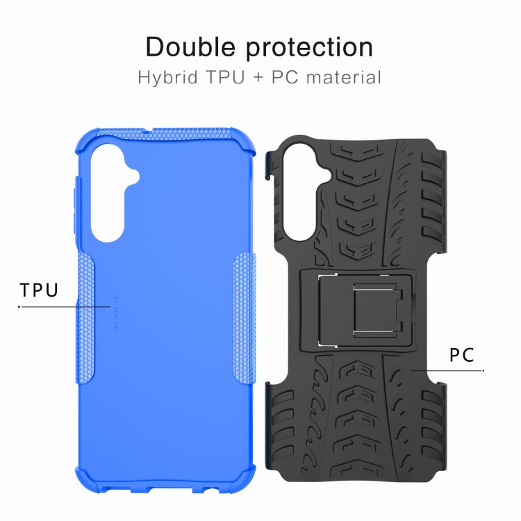 For Lenovo Tab M9 Tire Texture TPU + PC Phone Case with Holder