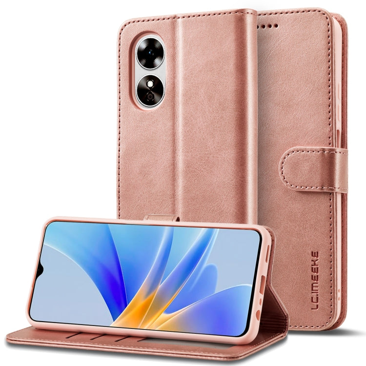 For OPPO A78 5G LC.IMEEKE Horizontal Flip Leather Case