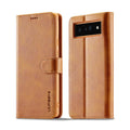 LC.IMEEKE Calf Texture Flip Leather Phone Case, For Google Pixel 6a
