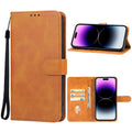 For iPhone 15 Pro Leather Phone Case Folio Wallet Cover