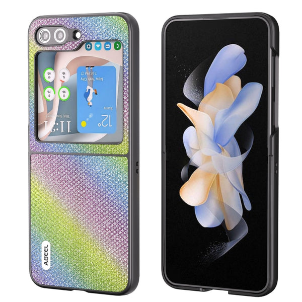 For Samsung Galaxy Z Flip 5 ABEEL Diamond Series Black Edge Phone Case