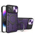 For iPhone 11 Pro Sliding Camera Protector Magnetic Holder Phone Case