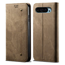 For Google Pixel 8 Pro Denim Texture Casual Style Horizontal Flip Leather Case