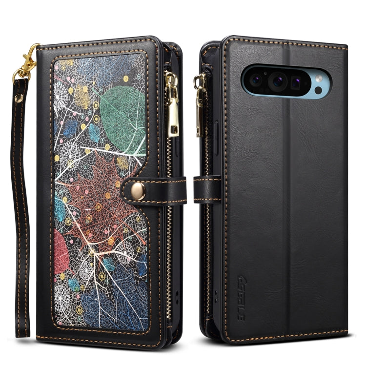 For Google Pixel 8 Pro Lanyard Zipper Wallet RFID Leather Case