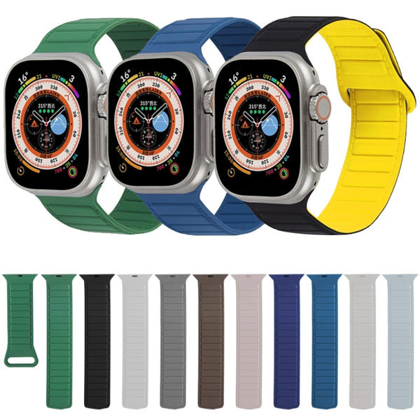 For Apple Watch Series 1-10 Loop Magnetic Silicone Watch Band