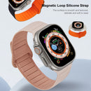 For Apple Watch Series 1-10 Loop Magnetic Silicone Watch Band