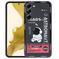 For Samsung Galaxy A73 5G Astronaut Pattern Silicone Straight Edge Phone Case