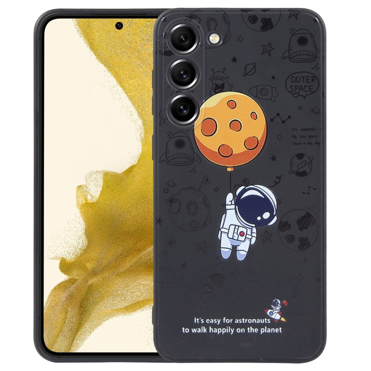 For Samsung Galaxy A51 Astronaut Pattern Silicone Straight Edge Phone Case