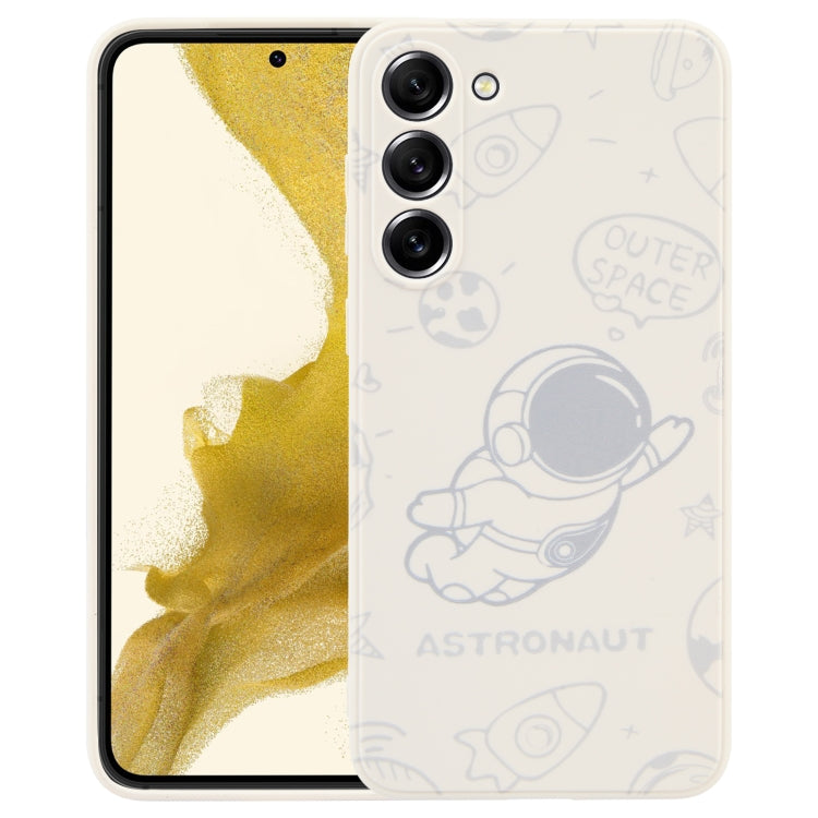 For Samsung Galaxy A51 Astronaut Pattern Silicone Straight Edge Phone Case