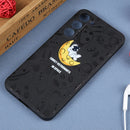 For Samsung Galaxy A32 5G Astronaut Pattern Silicone Straight Edge Phone Case