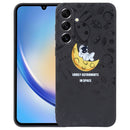 For Samsung Galaxy A54 5G Astronaut Pattern Silicone Straight Edge Phone Case